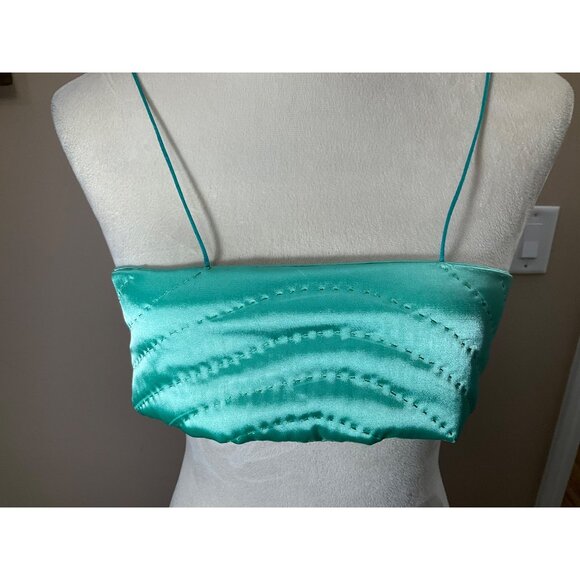 NWT Cult Form TURQ YORGAN BRA   Size: Medium - Picture 8 of 13